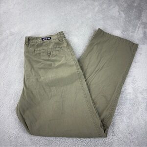 Patagonia Men's Sz 35x29 All Wear Straight Leg Green Pants Organic Cotton 55332